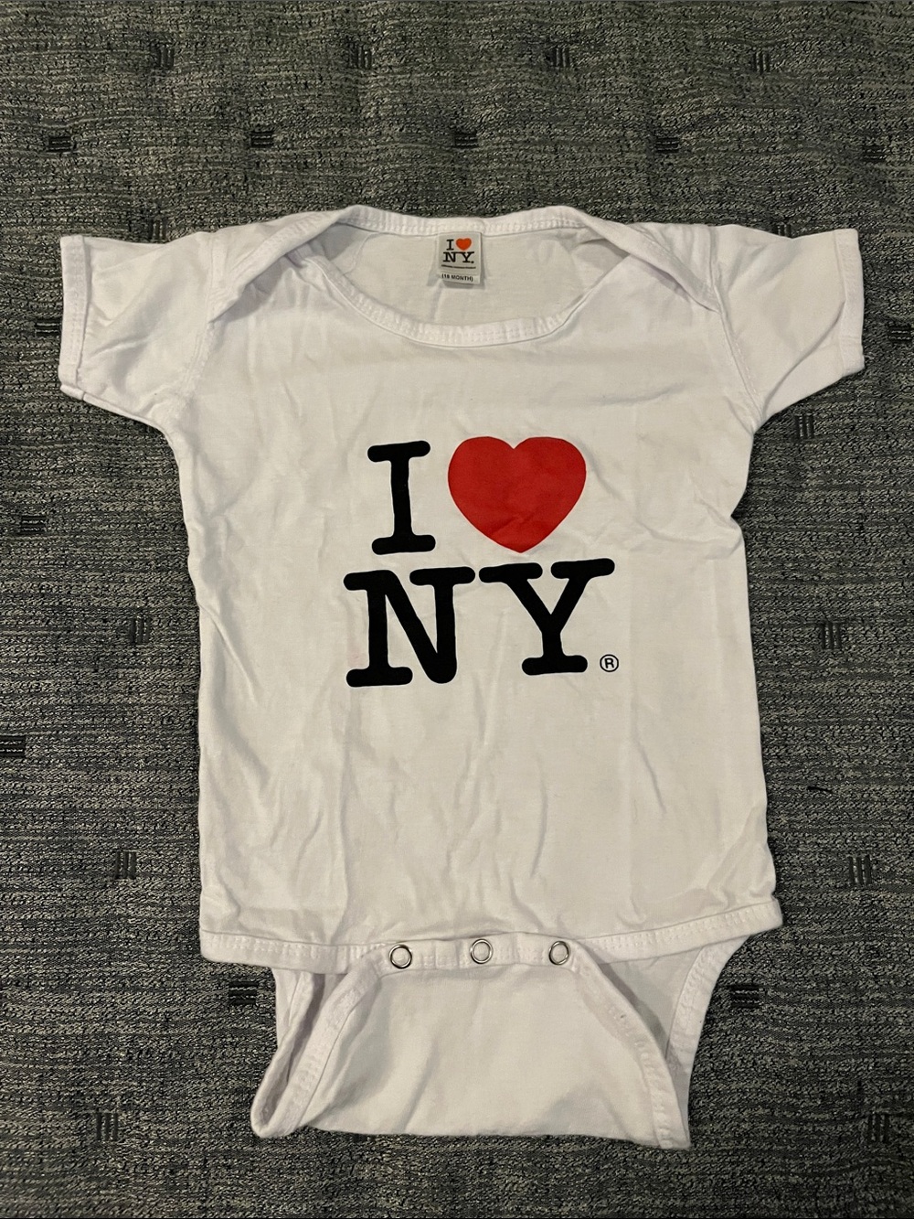 I LOVE NY onesie for 18 months